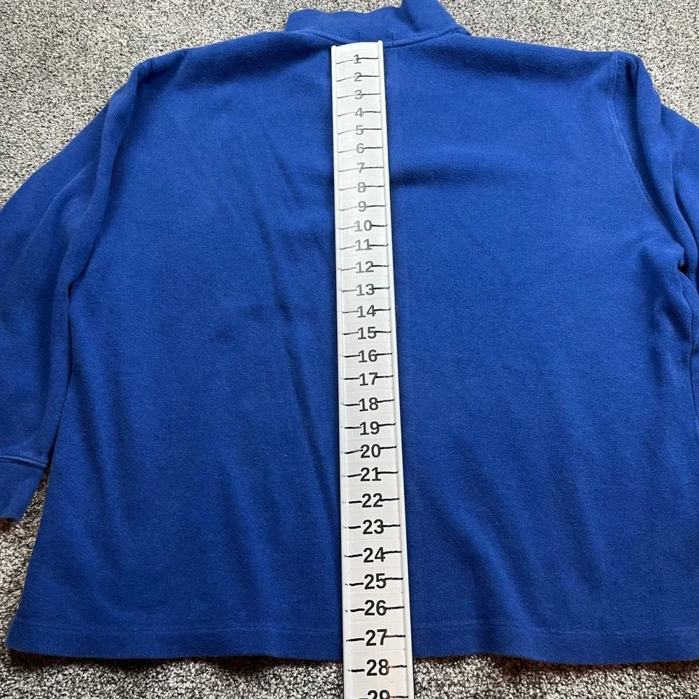 polo Ralph Lauren Sweatshirt Mens 2XB Big Quarter Zip Fleece Pullover Blue